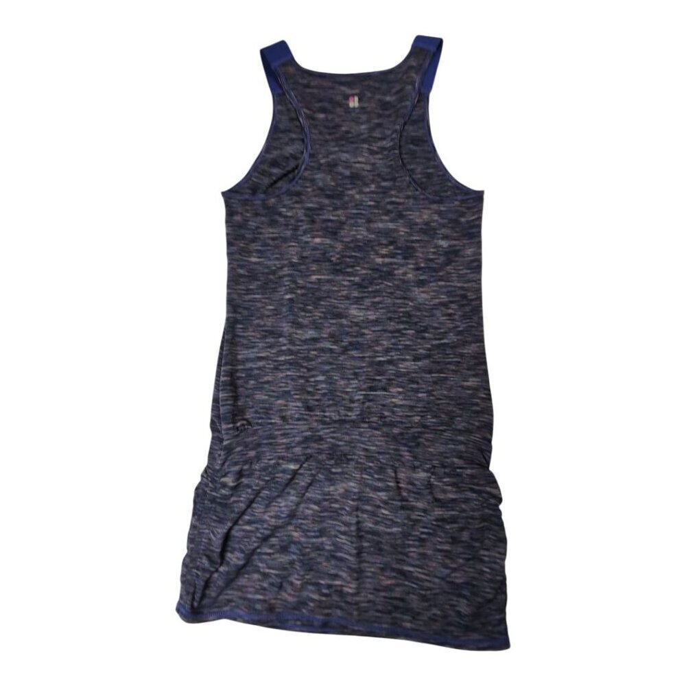 Sweaty Betty Tank Space Dye Seamless Ruched Multicolor Pattern Blue Womens XS